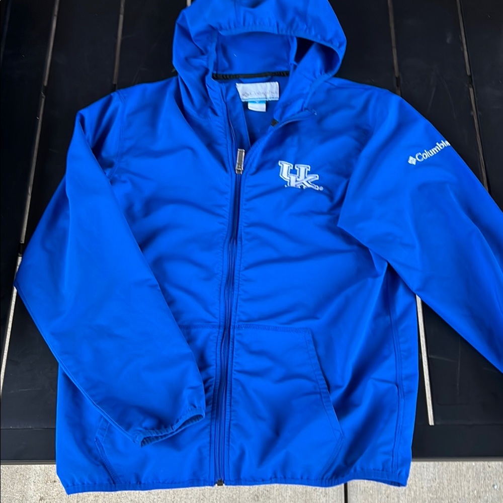 Columbia Blue Zip-Up Hoodie Sweatshirt